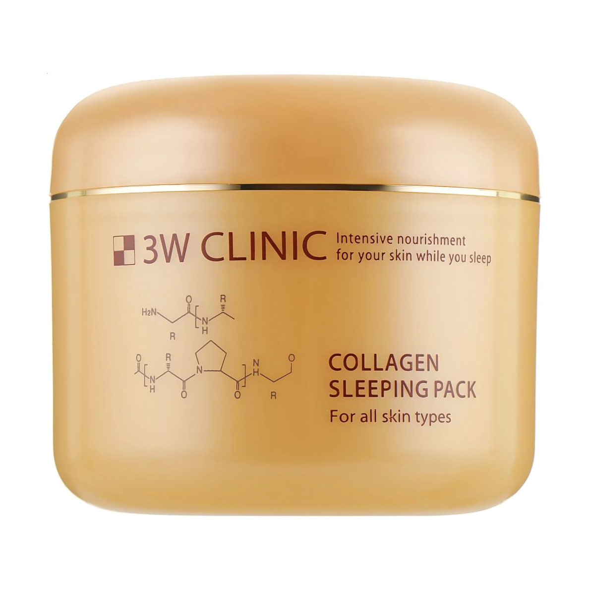 Нічна маска для обличчя 3W Clinic Collagen Sleeping Pack з колагеном, 100 мл